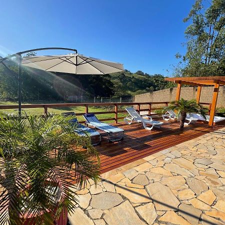 Вилла Chacara Com Piscina Climatizada E Jacuzzi Сокорру Экстерьер фото