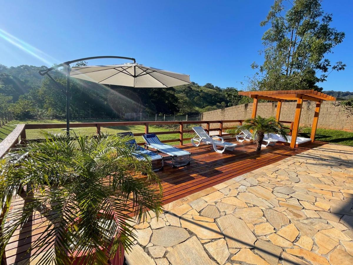 Вилла Chacara Com Piscina Climatizada E Jacuzzi Сокорру Экстерьер фото